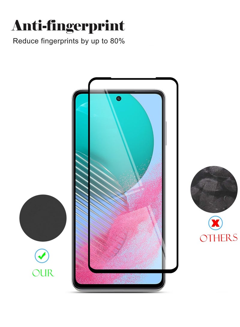 Techie واقي شاشة Techie 5D Full Cover 9H Hardness HD من الزجاج المقوى لهاتف Samsung Galaxy M54 - تقنية مضادة للخدش ومضادة لبصمات الأصابع وخالية من الفقاعات - Image 2
