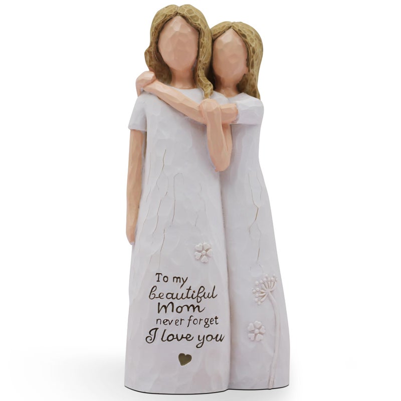 AcowSpt Mom Birthday Gifts from Daughter, Birthday Gift for Mom from Daughter, Valentines Day Gifts for Moms, Sculpted Hand-Painted Figurine - Image 1