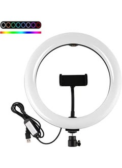 شوبي 14 inch MJ36 RGB soft ring light Circle Photography Lighting 16 colour Led RGB Ring Light with Phone Tripod Stand 
