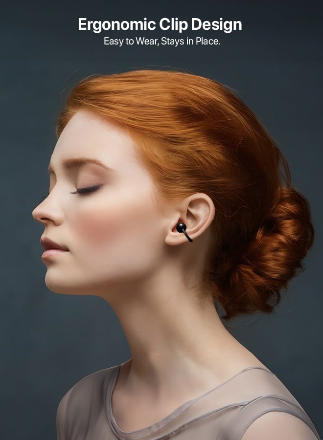 سيكن Seeken Arcclip Wireless Earbuds | Bluetooth 5.4, 25H Playtime, 10mm Drivers, Fast Charging, Noise Isolation, Compact & Lightweight Design - Image 2