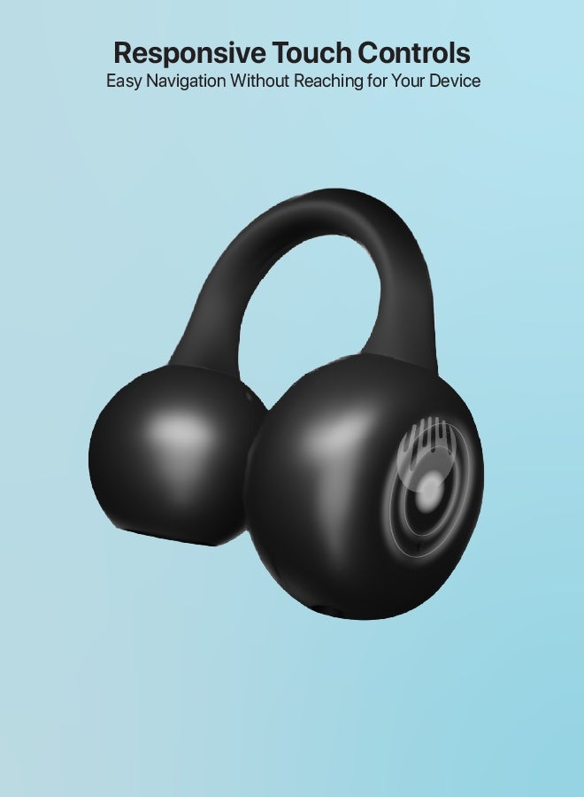 سيكن Seeken Arcclip Wireless Earbuds | Bluetooth 5.4, 25H Playtime, 10mm Drivers, Fast Charging, Noise Isolation, Compact & Lightweight Design - Image 3