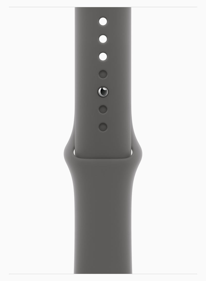 Apple Watch Series 11 GPS + Cellular 46mm (Middle East Version) Natural Titanium Case With Stone Grey Sport Band - M/L - Image 3