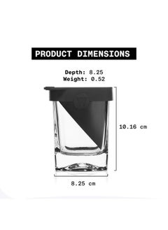 CORKCICLE Premium Whiskey Wedge Old Fashioned Glass With Silicone Mold, 9 Oz - Perfect For Chilling Whiskey, Tequila, Mocktails, And More - Ice Wedge Melts Slowly To Retain Drinks Full Flavor  - Image 3