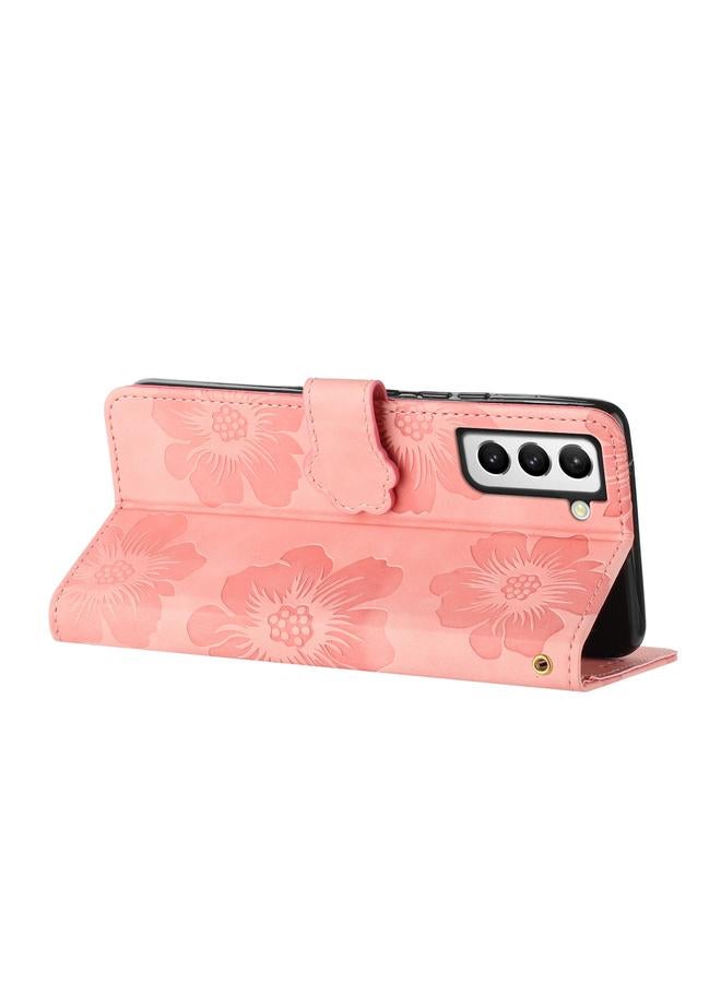 اس-توب جراب لهاتف Samsung Galaxy S22 5G، جراب هاتف جلدي بنقشة زهور - Image 5