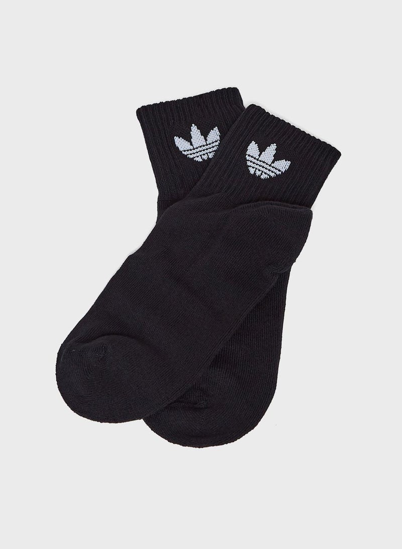adidas Originals Mid Ankle Sock 3 Pair Pack - Image 4