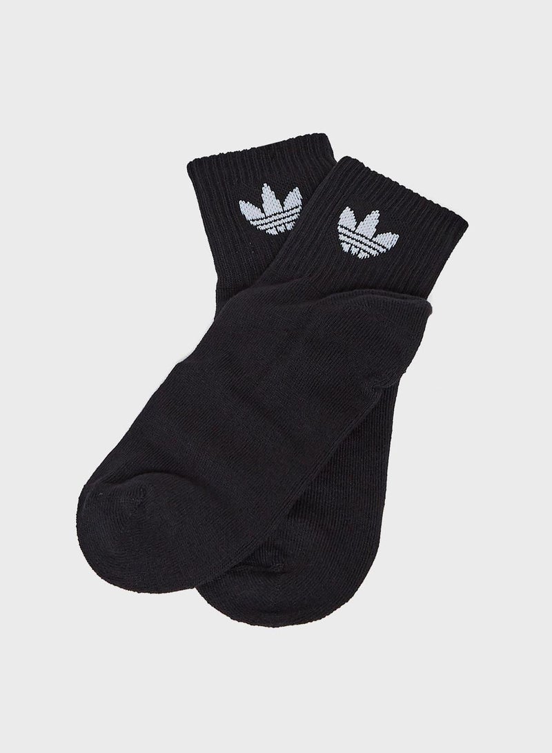 adidas Originals Mid Ankle Sock 3 Pair Pack - Image 3