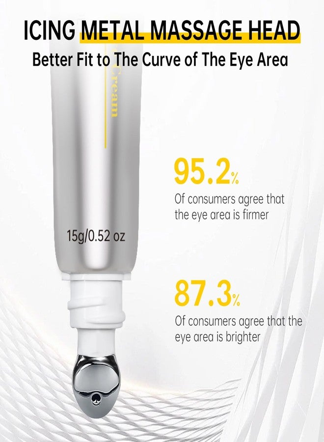 VGO Retinol Eye Cream, Anti-Aging Eye Cream for Dark Circles & Puffiness with 1% Retinol, 1% Bakuchiol & 6% Caffeine to Reduce Wrinkles, Fine Lines, De-puff and Eye Bags, 0.52 oz/15g, Made in USA - Image 4