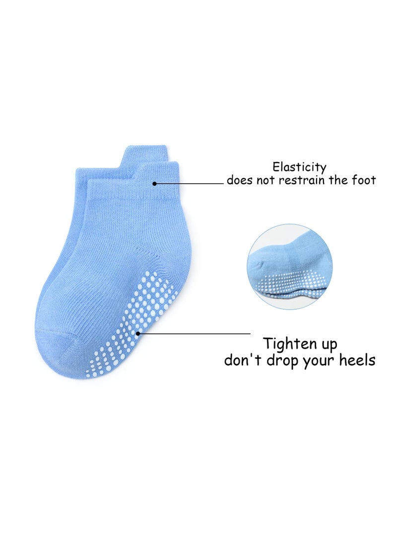 الحب الأول 6 أزواج من الجوارب القطنية المخططة غير القابلة للانزلاق متعددة الألوان - Image 3