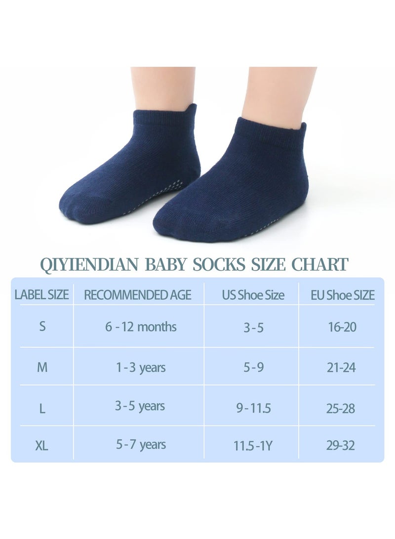 الحب الأول 6 أزواج من الجوارب القطنية المخططة غير القابلة للانزلاق متعددة الألوان - Image 5