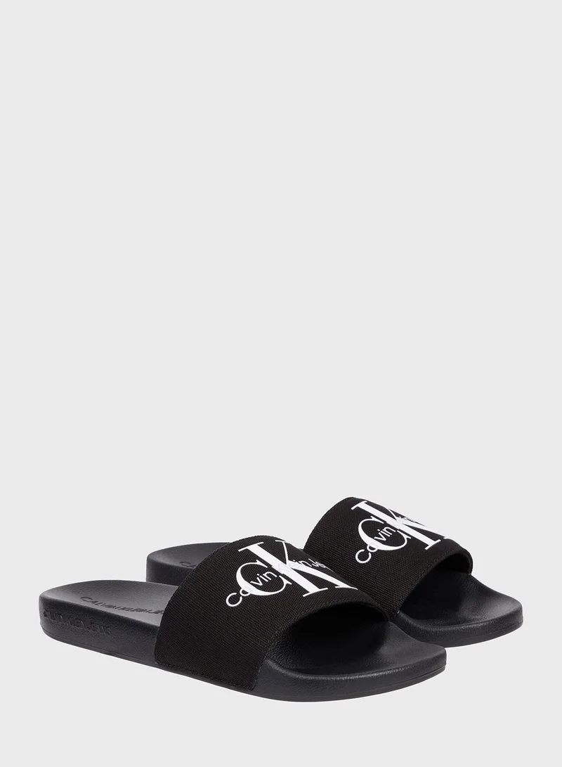 Calvin Klein Jeans Monogram Slides