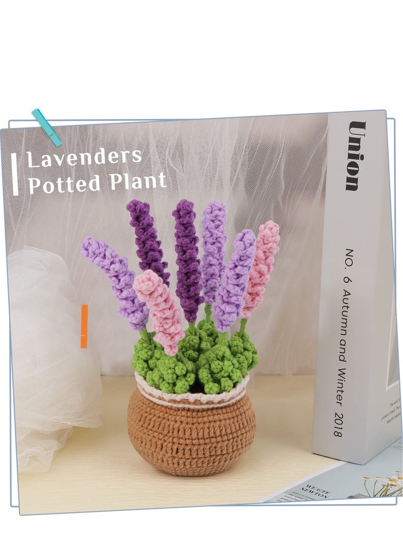 Excefore Purple Lavender Crochet Kit, Crochet Kit for Beginners with Step-by-Step Instructions and Video Tutorials, Suitable for Adults and Kids-Home Decoration, Gift Choice  - Image 5