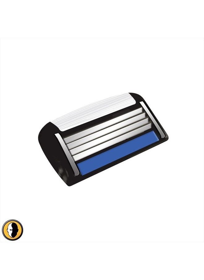 Men's HB4 Refill Shaving Razor Blades 4 Count (Pack of 1)