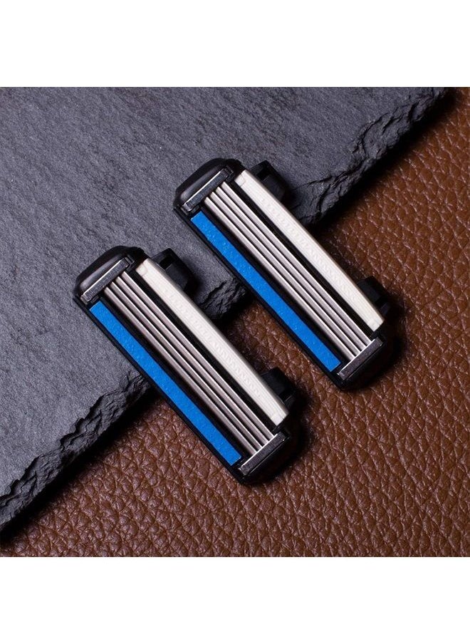 Men's HB4 Refill Shaving Razor Blades 4 Count (Pack of 1)