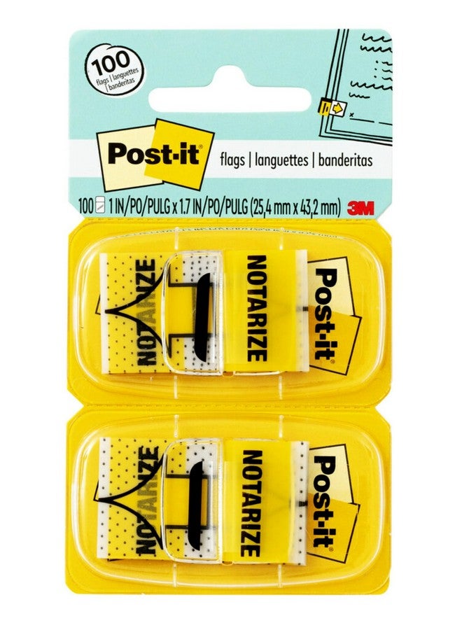 بوست-إت أعلام "Notarize"، 50/موزع، 2 موزع/عبوة، عرض 1 بوصة، أصفر (680-Nz2) - Image 1