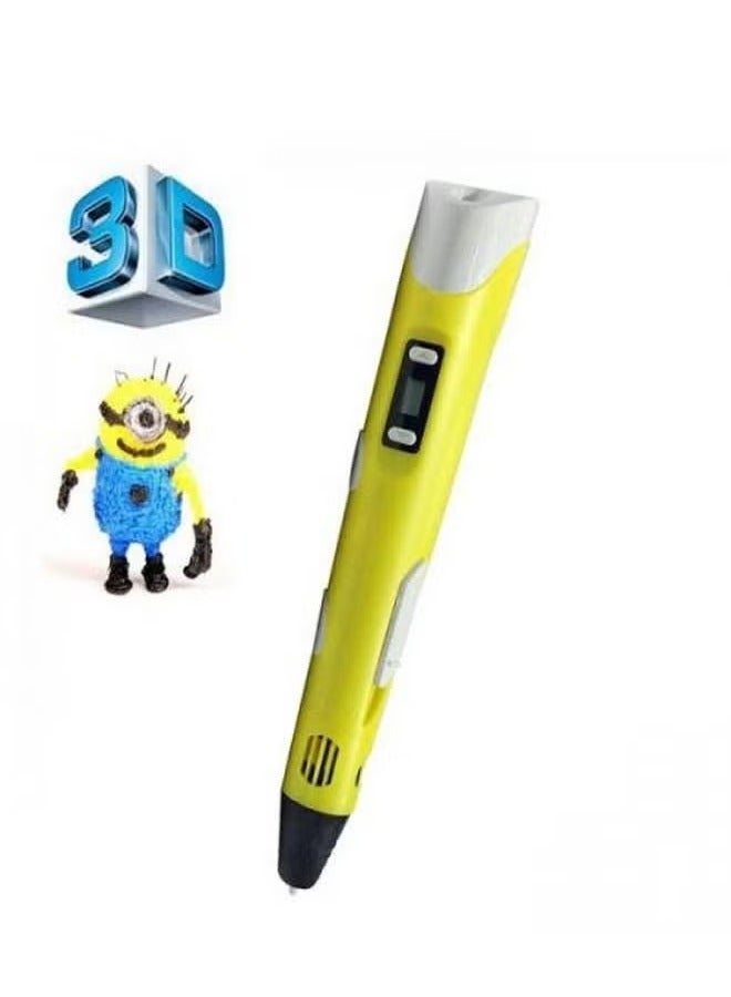 JAJEEK 2-Pack 3D DIY Graffiti Drawing and Printing Pens for Kids – Creative 3D Printing Pen Art Toy Set for Boys & Girls – Educational STEM Craft Gift for Ages 5+ – Fun & Safe Drawing Tools for Imaginative Learning and Early Art Skills Development - Image 2