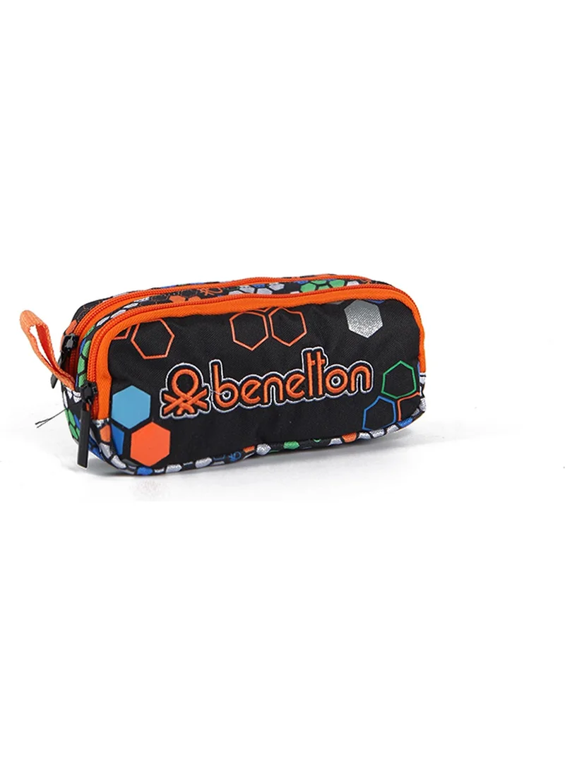 UNITED COLORS OF BENETTON . Double Compartment Pencil Bag 03675