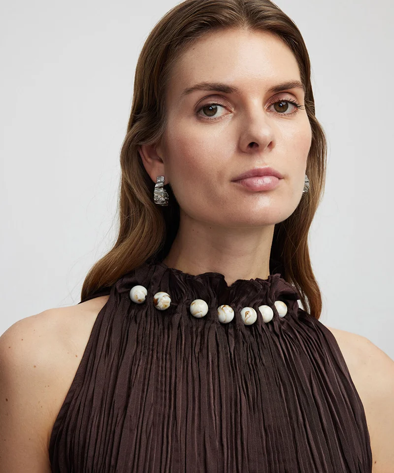 ابيكول Halter Neck Midi Dress