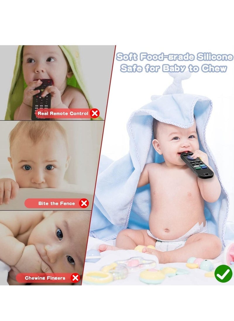 Teething Toys for Baby 6+ Months, Sensory Teether Toys, Silicone Game Remote Controller Teethers for Toddler