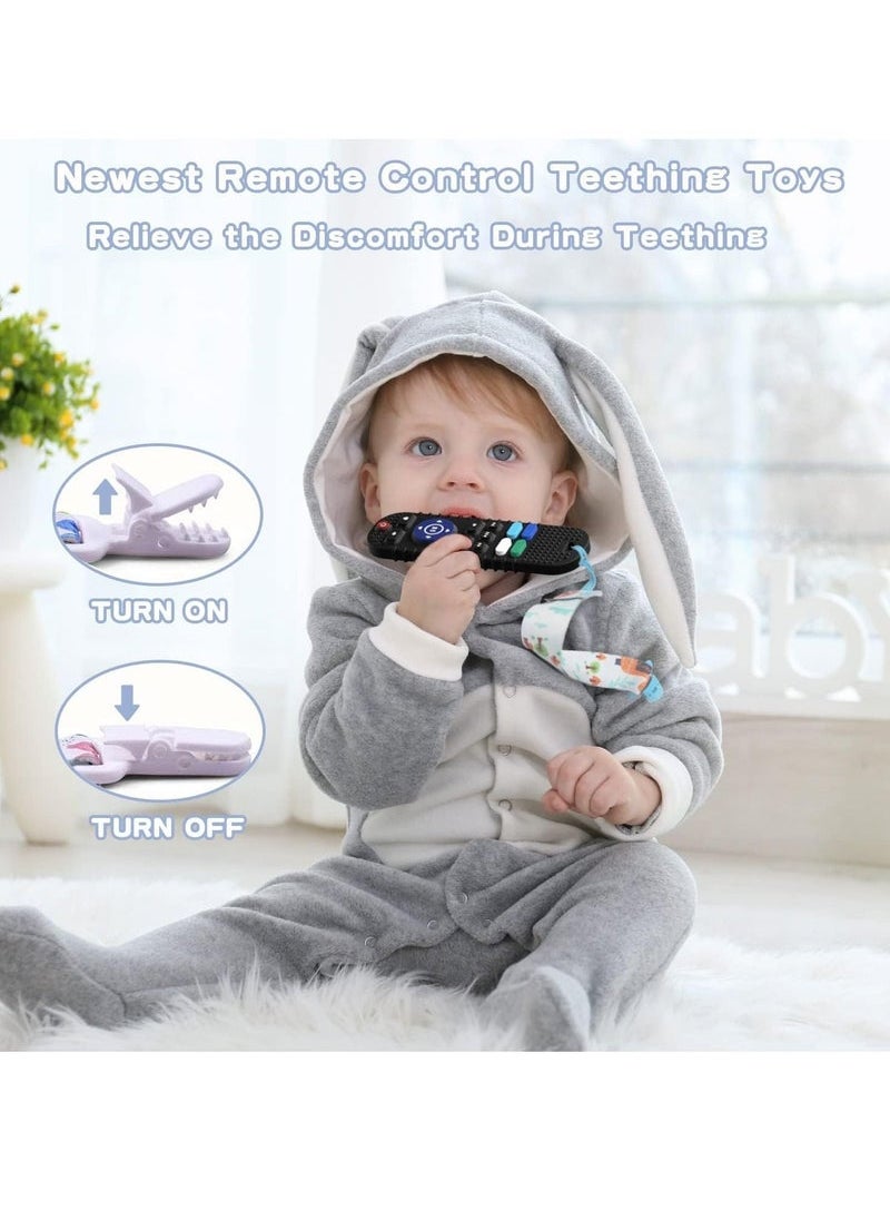 Teething Toys for Baby 6+ Months, Sensory Teether Toys, Silicone Game Remote Controller Teethers for Toddler