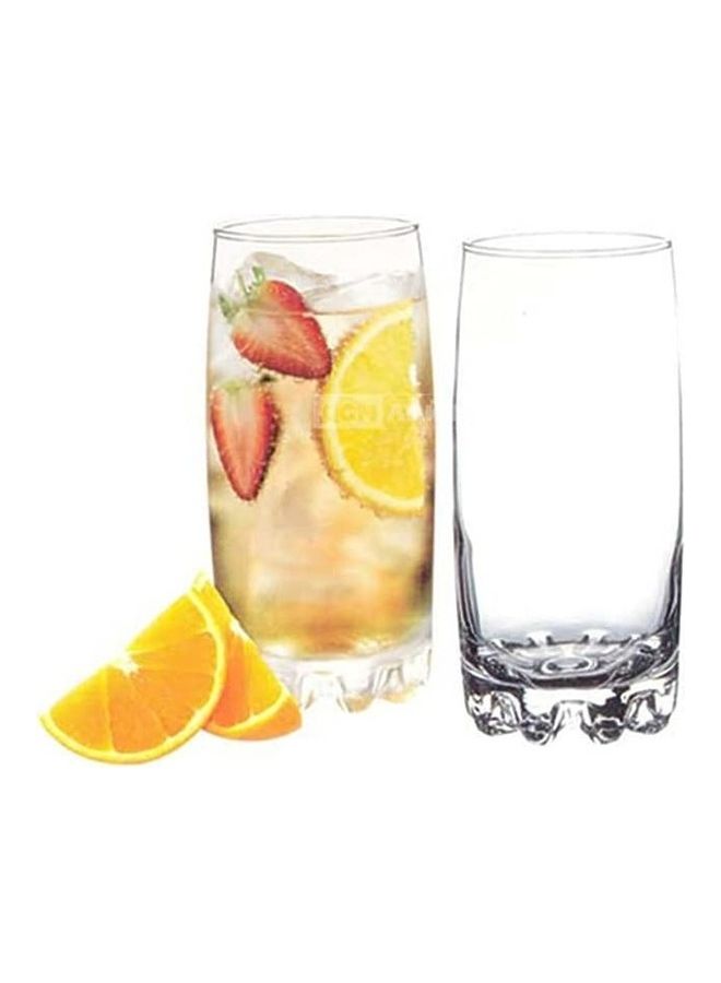 Pasabahce Pasabache  Juice Cups Set Of 6 Cups Sylvana Long Drink 385 Ml  Turkey Origin Clear - Image 2