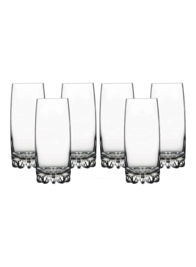 Pasabahce Pasabache  Juice Cups Set Of 6 Cups Sylvana Long Drink 385 Ml  Turkey Origin Clear - Image 1