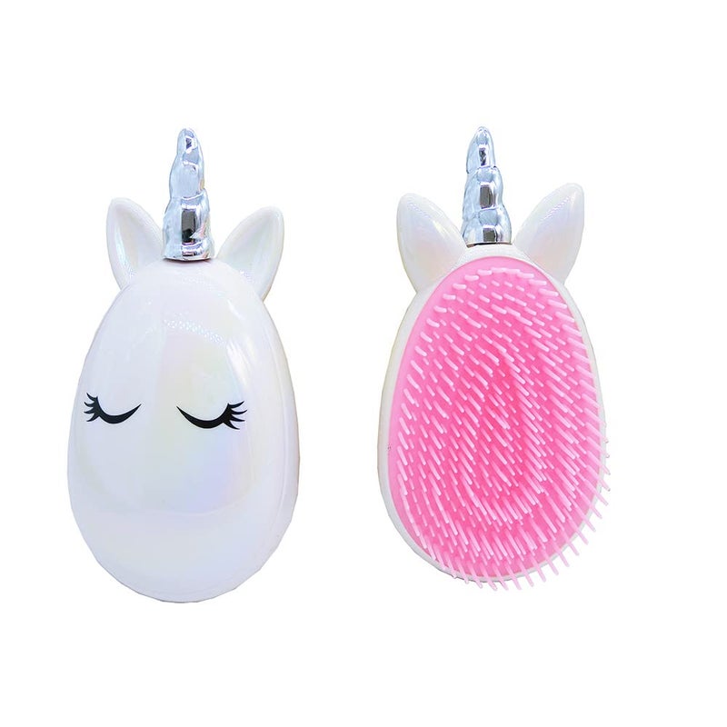 Artkingdome Cute Unicorn Comb Toddler Hair Brushes Detangling Antistatic Soft Massage for Kids Curly Straight Wet Dry Hair brushes Hair White Gift