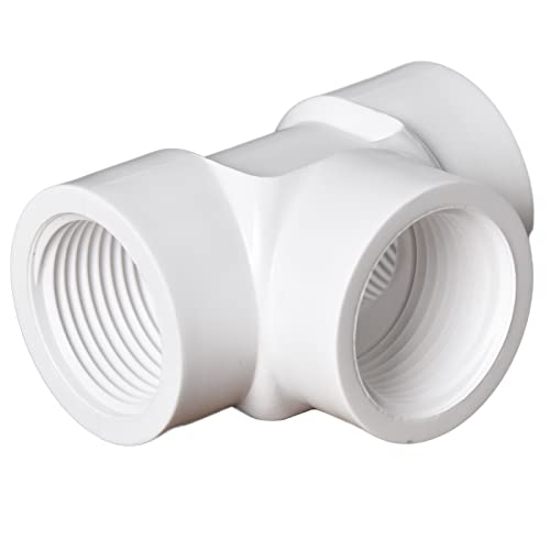 FangKingNo 10 PACK 3/4" PVC Female Thread Adapter Tee Coupling for PVC PIPE Pressure Fittings Connector White (3/4 Inch) - Image 4