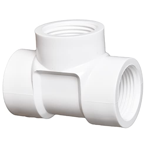 FangKingNo 10 PACK 3/4" PVC Female Thread Adapter Tee Coupling for PVC PIPE Pressure Fittings Connector White (3/4 Inch) - Image 5