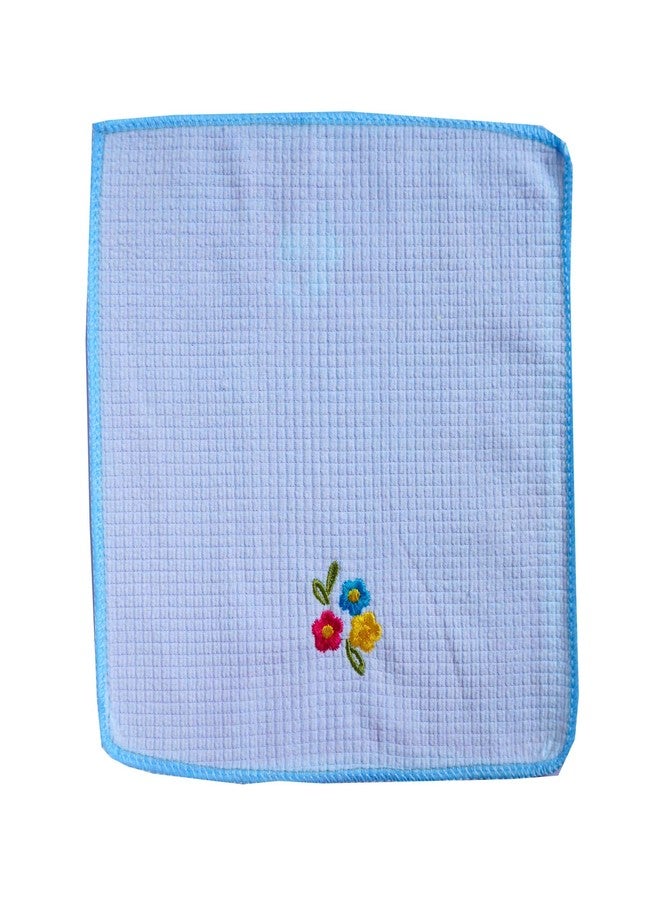 Space Fly Attractive Embroidery, Girls & Women Good Look Cotton & Very Soft Hanky, Face Towels, Handkerchiefs, Set of 5 (Size : 26CM X 26CM) (Multi Color) - Image 5