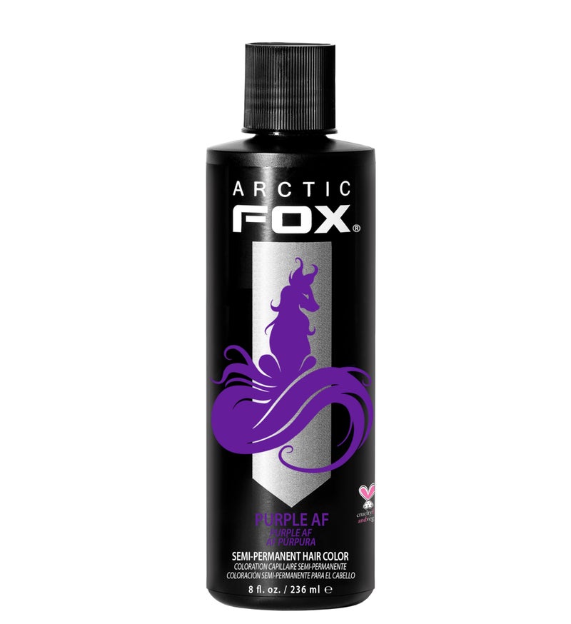 ARCTIC FOX Vegan and Cruelty-Free Semi-Permanent Hair Color Dye (8 Fl Oz, PURPLE AF) - Image 1