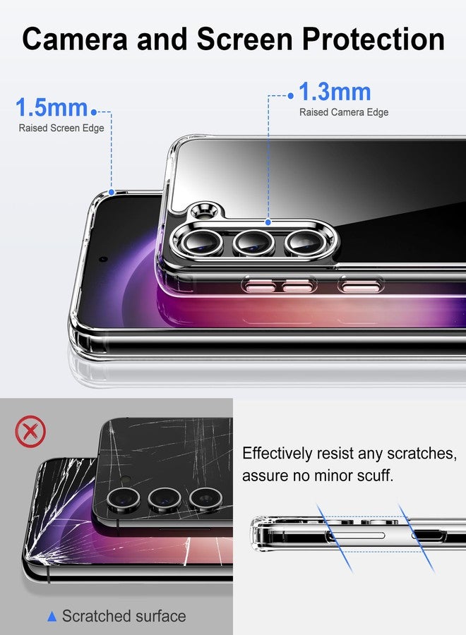 HOOMIL Case for Samsung Galaxy S23 5G, Non-Yellowing, Drop Protection, Anti-Scratch Transparent Hard Back Phone Cover - Crystal Clear - Image 5