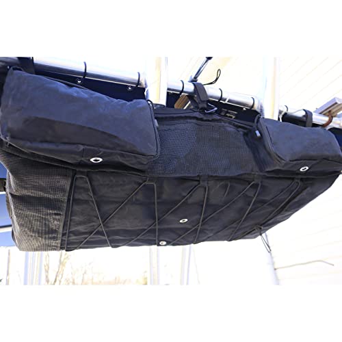Savvycraft T-Top Storage Bag, Heavy Duty Marine Grade 600D Polyester PFD Storage Bag Large Size Hold 6 Type II Life Jackets, T Bag for Center Console Boat with T-Top Hard Top, Life Vests not Included - Image 3