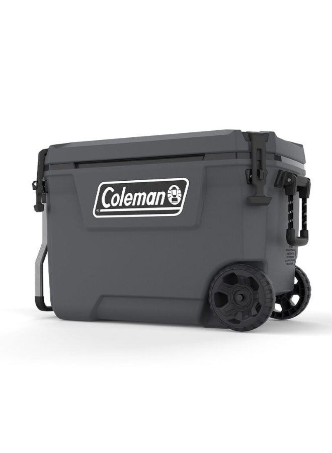 كولمان صندوق لحفظ الثلج مصنوع من البلاستك قوي ومتين وباللون الرمادي الداكن،و بسعة 61 لتر - Image 2
