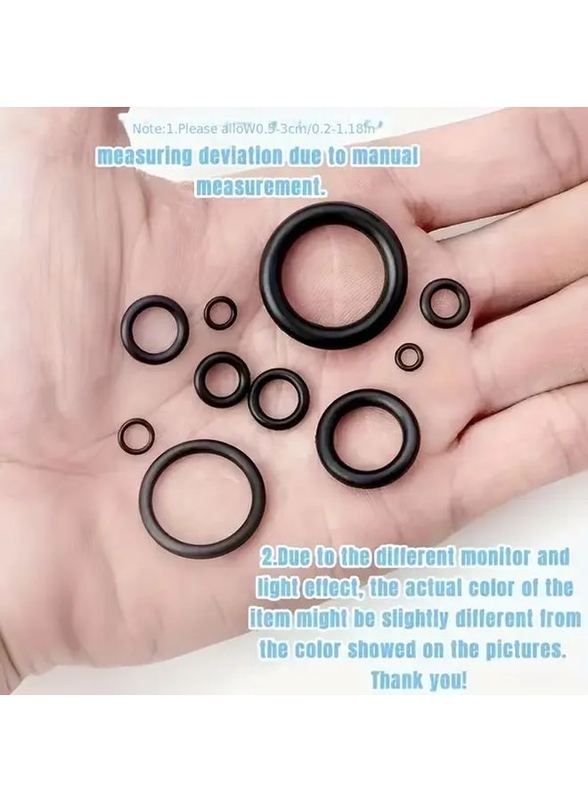 225pcs O Ring Set Oil Water Resistant Rubber Seals 50D Hardness Various Sizes A Box - Image 3