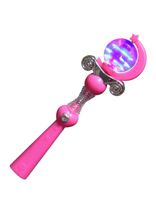 FlashingBlinkyLights Pink Light Up Princess Wand With Spinning Led Lights And Magic Sound Effects - Image 4