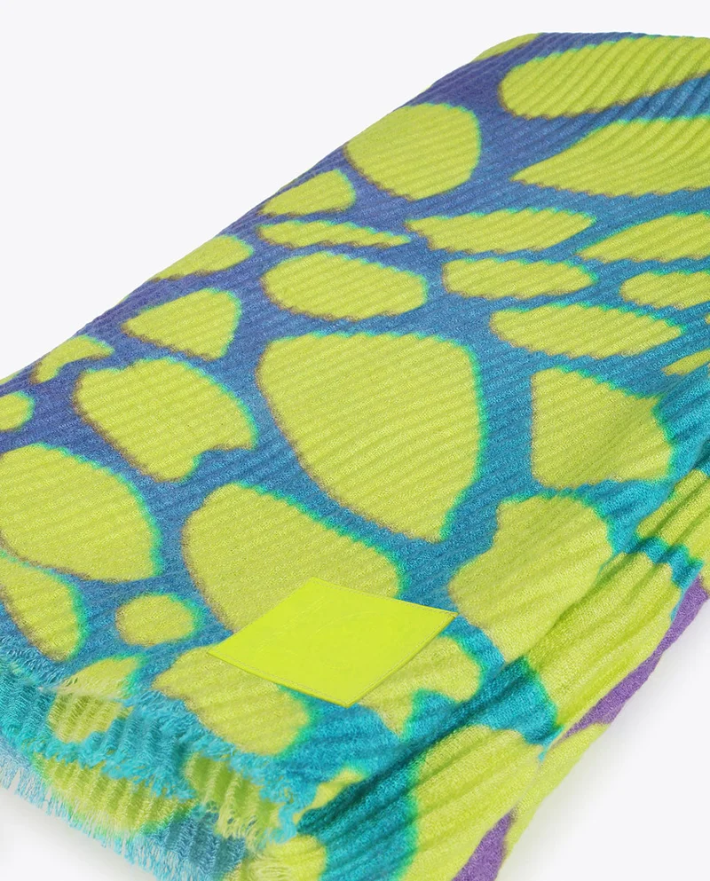 Lola Casademunt Pleated animal print scarf