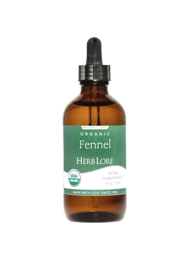 Herb Lore Organic Fennel Tincture - Digestive System Support & Lactation Supplement for Breastfeeding (4 fl oz) - Image 1