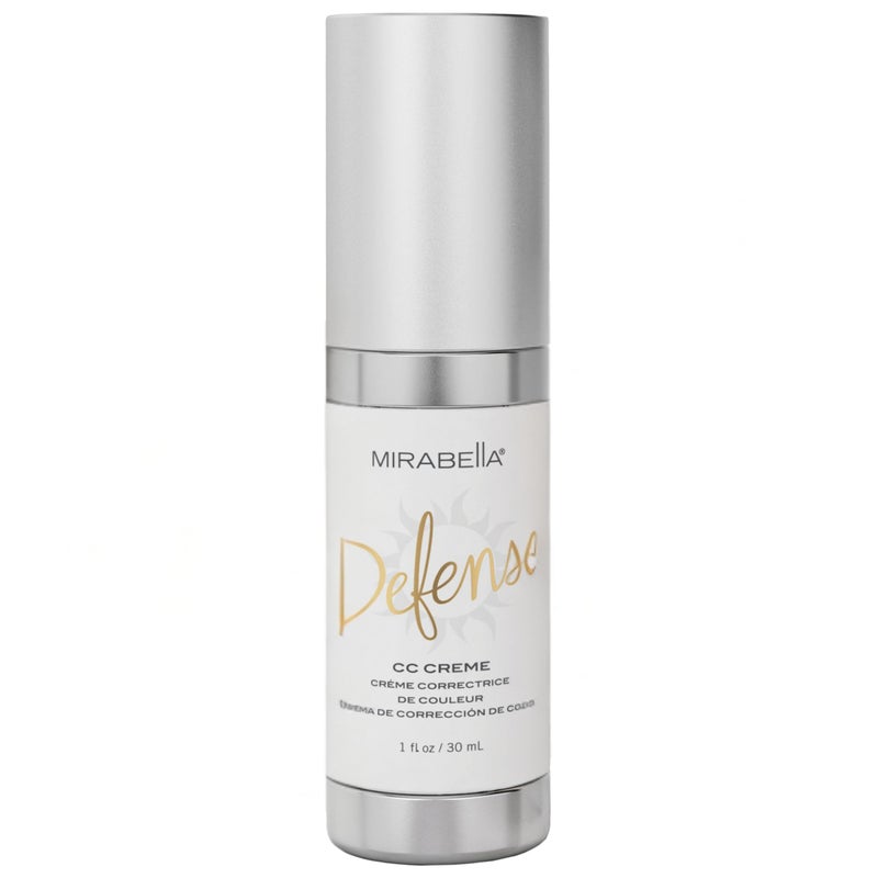 Mirabella Defense CC Creme Full Coverage Foundation with SPF 20 CC Cream Foundation with Sunscreen Hyaluronic Acid Oil Control with Salicylic Acid Medium