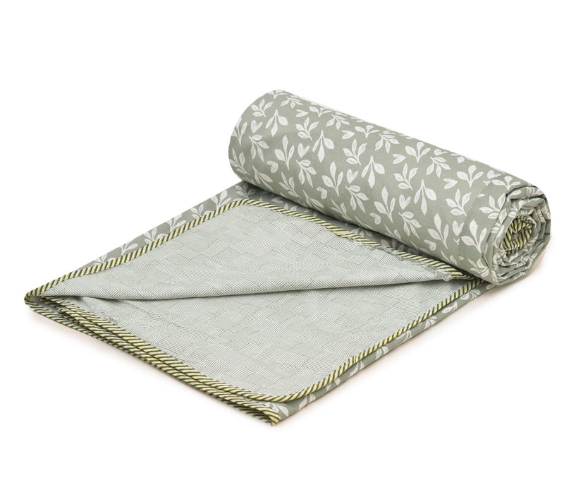 RRC Cotton Reversible Dohar Single Bed, Soft Lightweight Bed Blanket, AC Dohar Blanket for Summers/Winter 57X87(Inches) Flannel Dohar Throws for Bed - Image 2