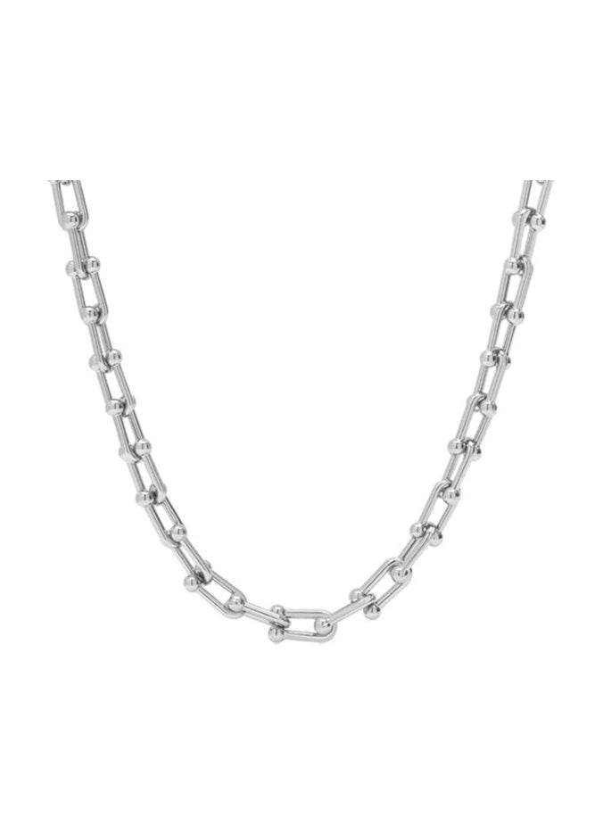 Fayrouz Jewellery Stainless Steel U Link Chain Adjustable Necklace  - Image 1
