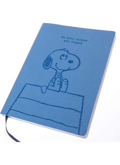 Graphique Graphique Large Vegan Leather Journal, Snoopy Happy– 7” x 9.5", 192 Lined Pages, Snoopy and The Quote “Do What Makes You Happy” on the Cover – Perfect for Taking Notes, Lists and More  - Image 2