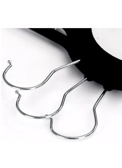 TYCOM Non-Slip Velvet Hangers - Suit Hangers (20 Pack) Ultra Thin Space Saving 360 Degree Swivel Hook Clothes Hangers Hold Up-to 10 Lbs, for Coats, Jackets, Pants, Dress Clothe- Metal CLip 20pcs Beige  - Image 4