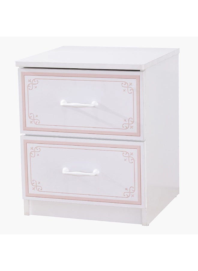 Home Box Hazel 2-Drawer Nightstand 39.5 x 47.5 x 39.5 cm  - Image 3