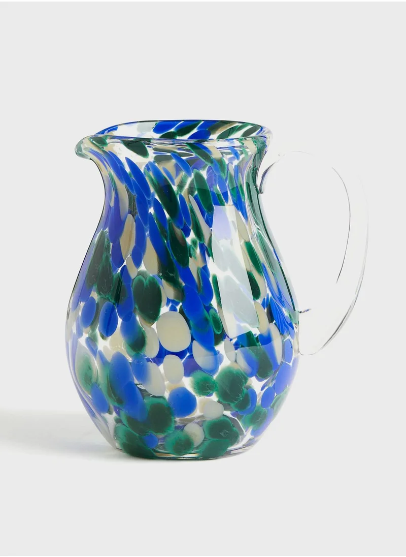 H&M Patterned Glass Jug