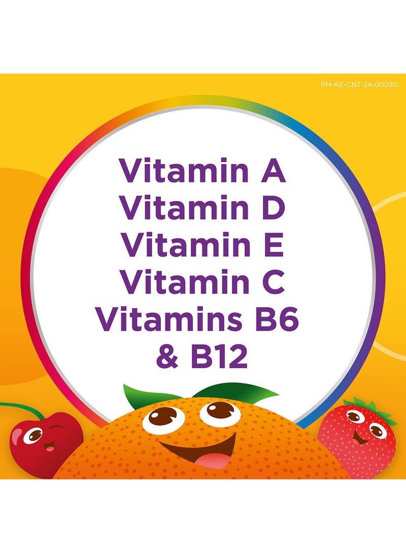 سنتروم فيتامينات متعددة للأطفال، تشمل فيتامين C وD ونكهة البرتقال والتوت المختلط، 30 جيمي مضغ قابل للمضغ - Image 4