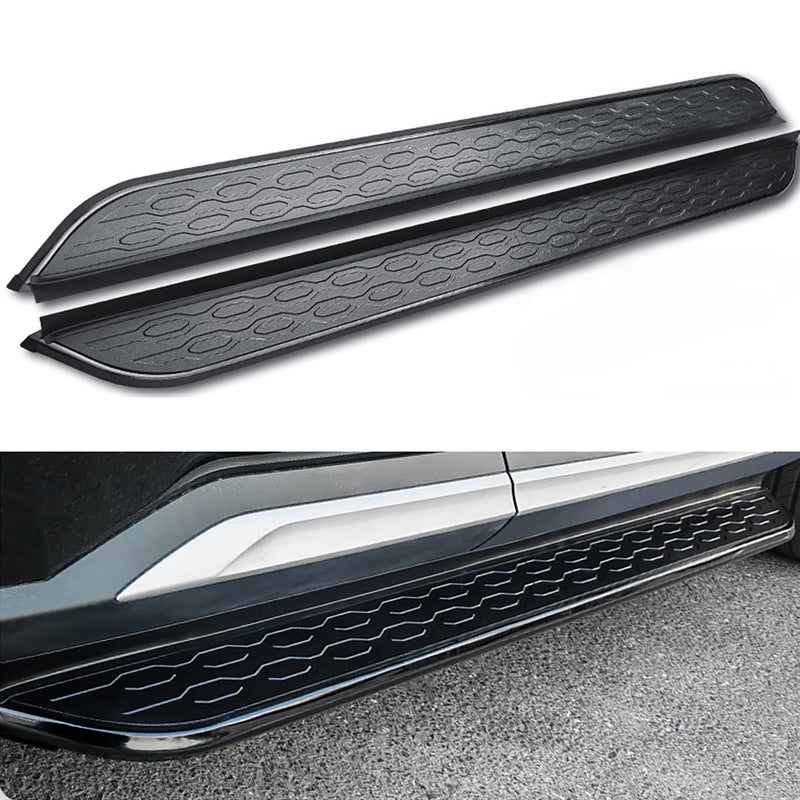 Generic Yucisily 2 pcs fit for Honda Pilot 2016-2021 Side Step Running Board Pedal Aluminium All Black (with Brackets)  - Image 1