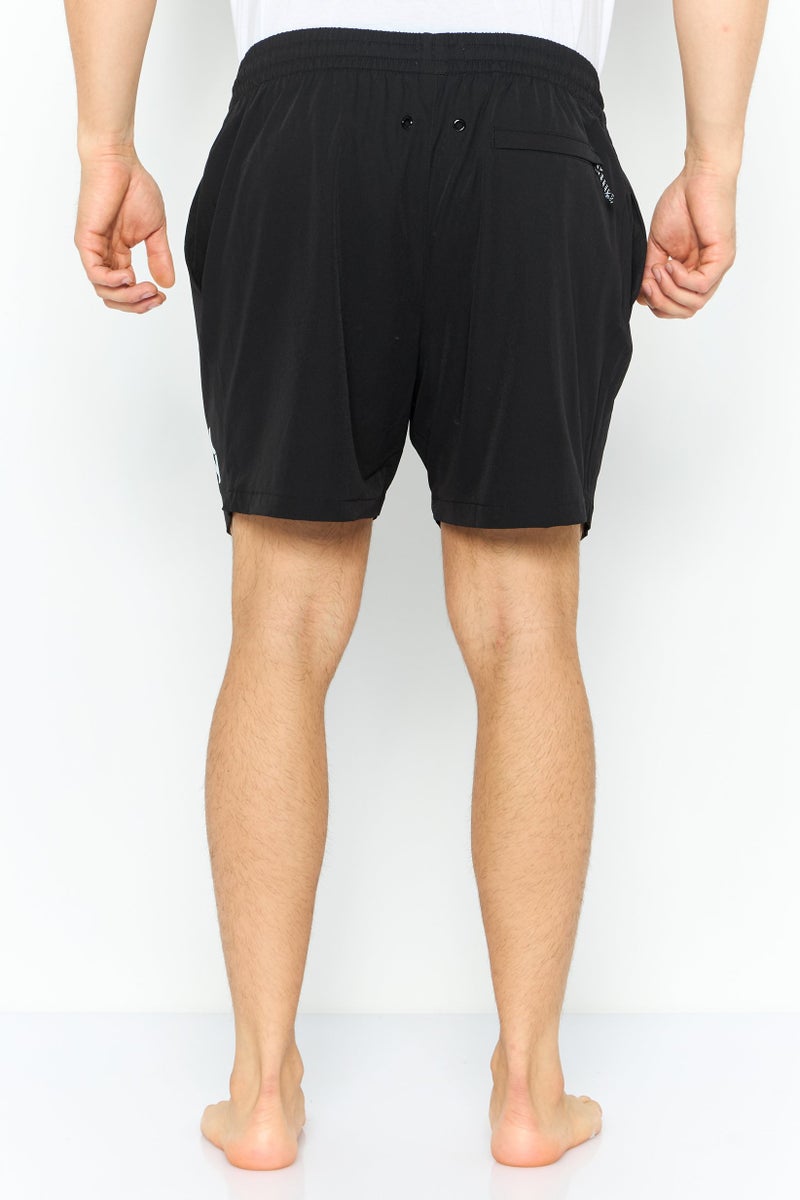 DKNY Men Brand Logo Board Shorts, Black  - Image 4