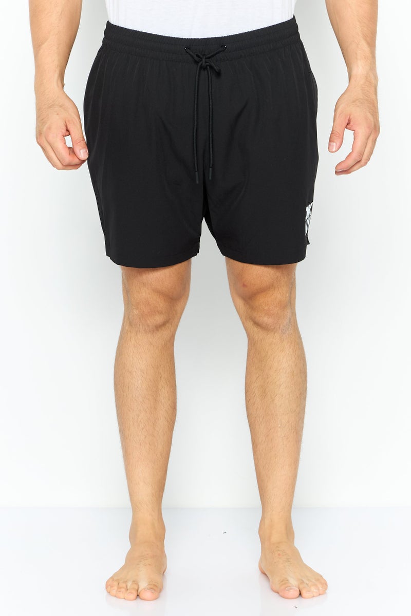 DKNY Men Brand Logo Board Shorts, Black  - Image 1