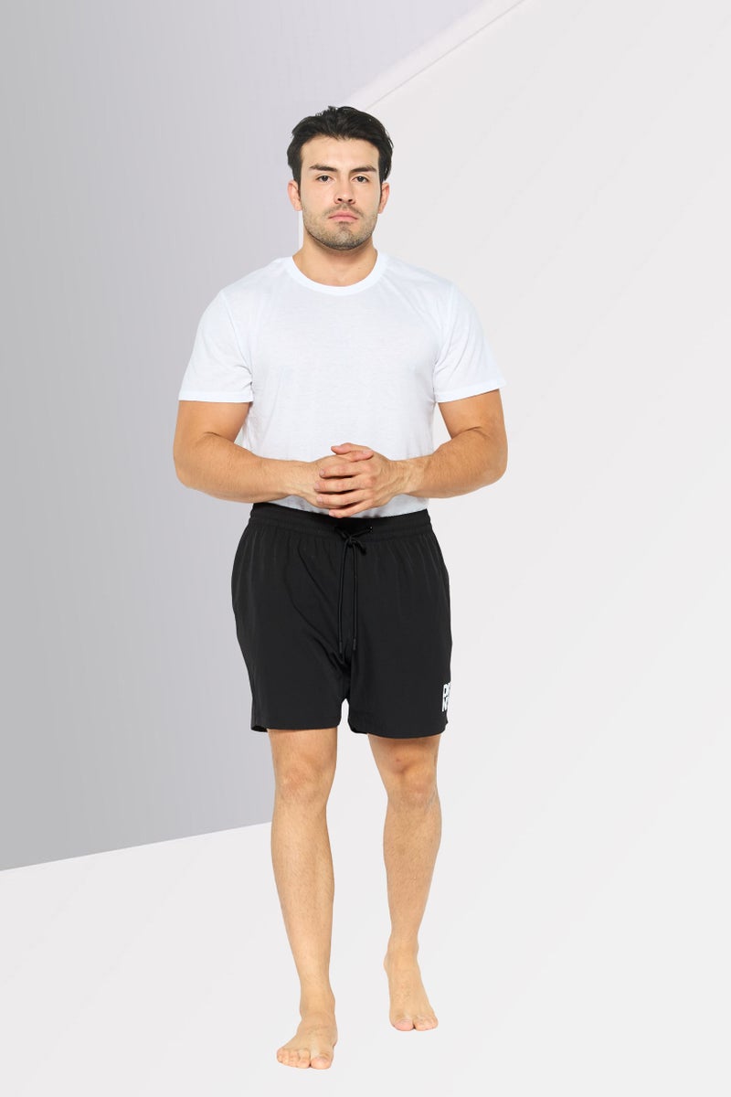 DKNY Men Brand Logo Board Shorts, Black  - Image 2