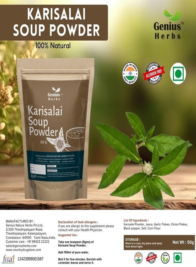 genius_herbs Genius Herbs Karisalai Soup Powder - 50gm | Joint Health | Detoxification | Digestive Support | Immune Support | Pack of 3 - Image 4